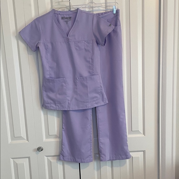 Grey's Anatomy Lavender Scrub Set - Picture 1 of 10